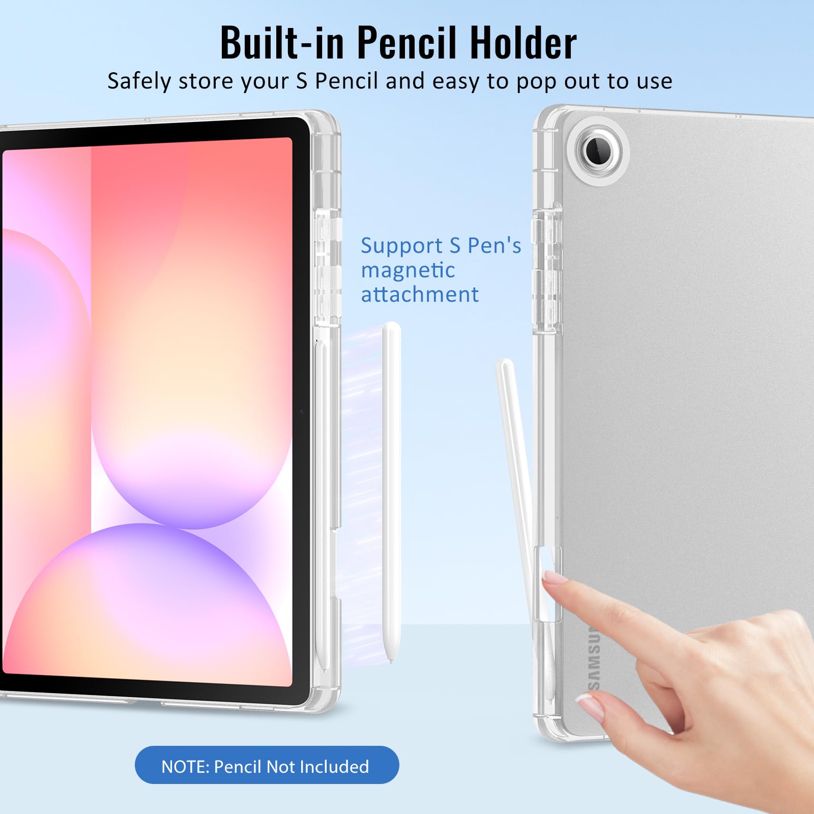 SAMSUNG Galaxy Tab S10 lite シルバー　クリアケース Amazon.com: MoKo Case for Samsung Galaxy Tab S10 Lite 10.9 Inch